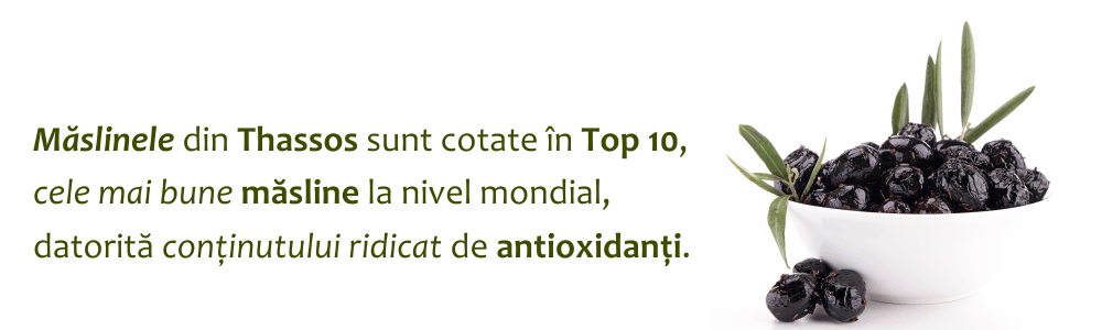 Maslinele din Thassos sunt cotate in Top 10 la nivel mondial